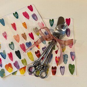 Appetizer Utensil Set (3) Fork, Knife and Spoon. Perfect for charcuterie boards!